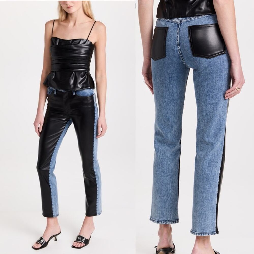Jonathan Simkhai River High Rise Straight Jeans NWT Size 28